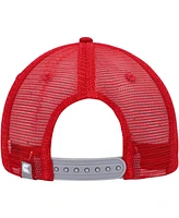 Men's Colosseum Gray, Crimson Indiana Hoosiers Love Fern Trucker Snapback Hat