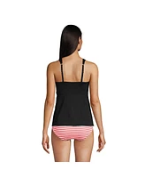 Lands' End Women's Long Flutter Tankini Top