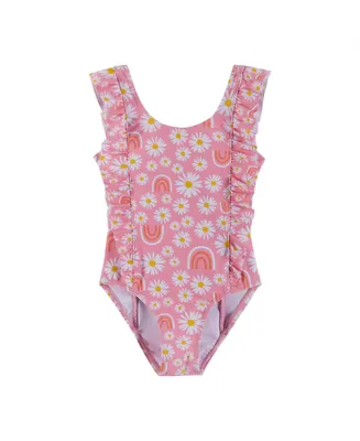 Andy & Evan Toddler/Child Girls Ruffled One Piece Swimsuit