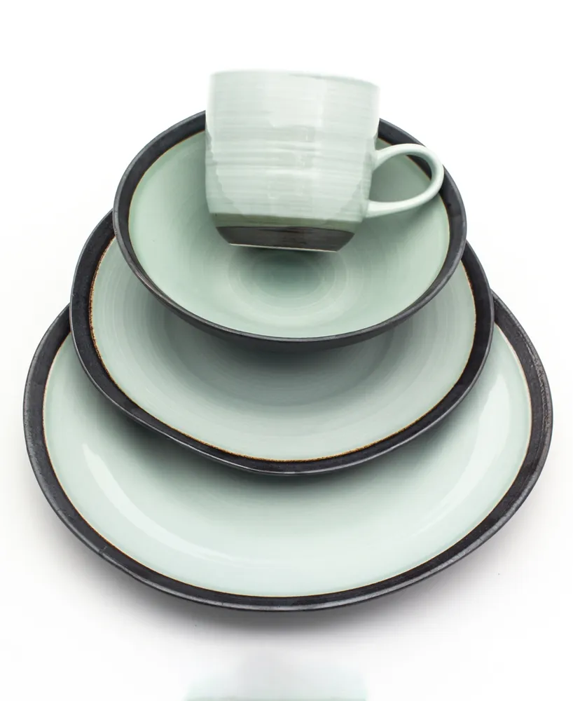 Euro Ceramica Diana 16 Piece Modern Dinnerware Set