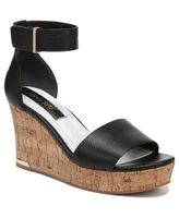 Franco Sarto Women's Clemens Cork Wedge Sandals