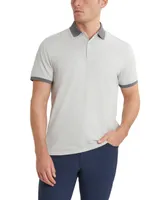 Kenneth Cole Men's Solid Button Placket Polo Shirt