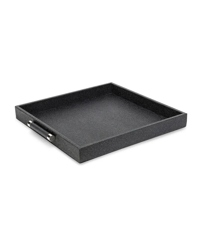 Black Shagreen Tray