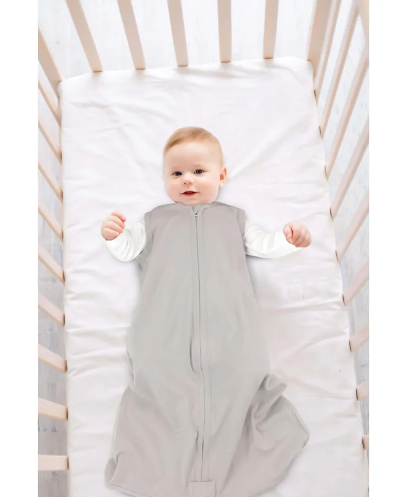 Baby Wearable Blanket, Cotton Sleep Sacks for 6-12 Months, Grey