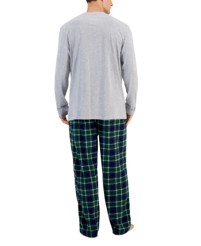 Club Room Men's Buffalo Check Fleece Pajama Pants, Created for Macy's -  Macy's