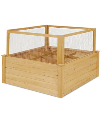 Costway Raised Garden Bed Wooden Garden Box