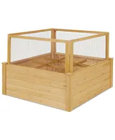 Costway Raised Garden Bed Wooden Garden Box