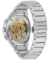 Bulova Men's Chronograph Curv Stainless Steel Bracelet Watch 44mm