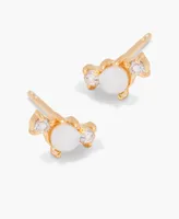 brook & york White Topaz 14K Gold-Plated Vermeil Elora Earrings