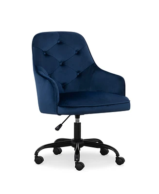 Sawyer Navy Blue Velvet Task Chair