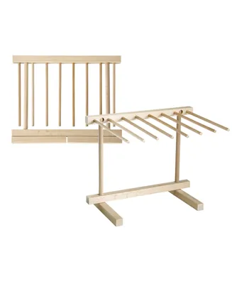 Fante's Collapsible Pasta Drying Rack, Made in Italy, Wood, 13.36" x 11.5", The Italian Market Original since 1906