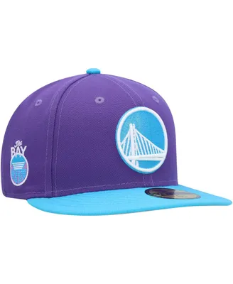 Men's New Era Purple Golden State Warriors Vice 59FIFTY Fitted Hat