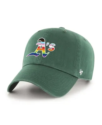 Men's '47 Brand Green Oakland Athletics Team Pride Clean Up Adjustable Hat
