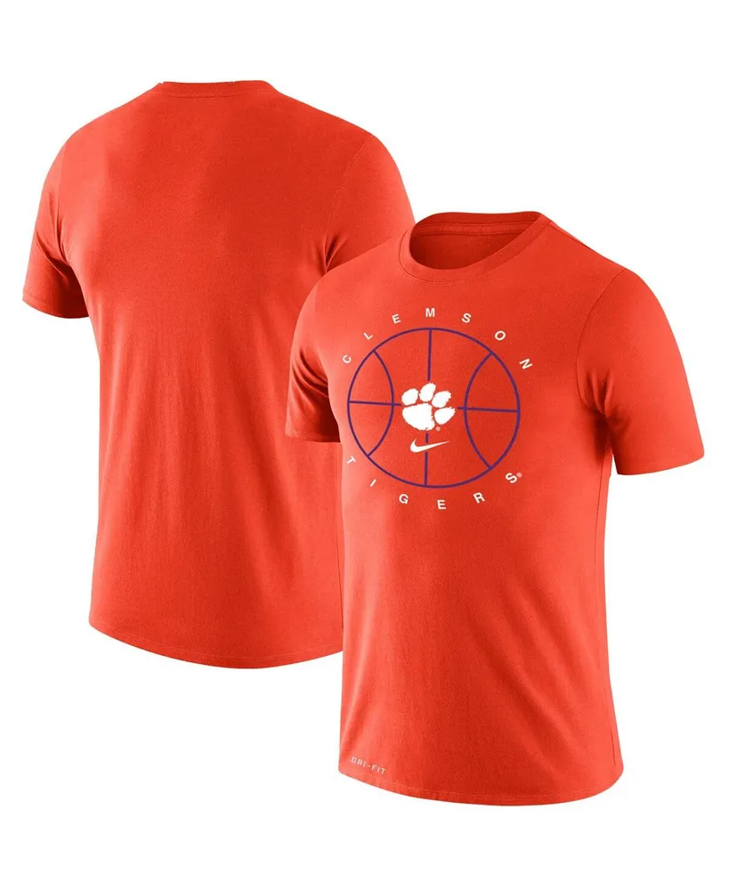 Men's Nike Orange Clemson Tigers Basketball Icon Legend Performance T-shirt