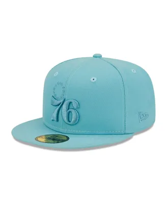 Men's New Era Blue Philadelphia 76ers Color Pack Foam 59FIFTY Fitted Hat