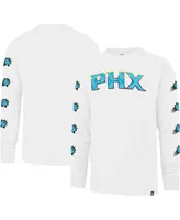 Men's '47 Brand White Phoenix Suns City Edition Downtown Franklin Long Sleeve T-shirt