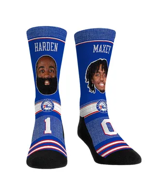 Men's and Women's Rock 'Em Socks James Harden & Tyrese Maxey Philadelphia 76ers Teammates Player Crew Socks