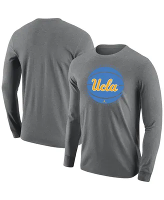 Men's Jordan Gray Ucla Bruins Basketball Long Sleeve T-shirt