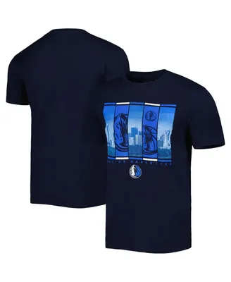 Men's Stadium Essentials Navy Dallas Mavericks City Skyline T-shirt