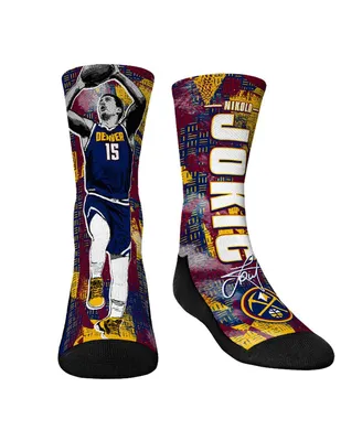 Youth Boys and Girls Rock 'Em Socks Nikola Jokic Denver Nuggets Big Player Crew Socks