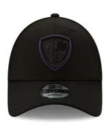 Men's New Era Black Baltimore Ravens Alternate Logo Momentum 9FORTY Adjustable Snapback Hat