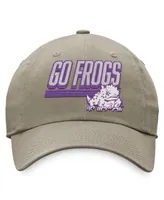 Men's Top of the World Khaki Tcu Horned Frogs Slice Adjustable Hat