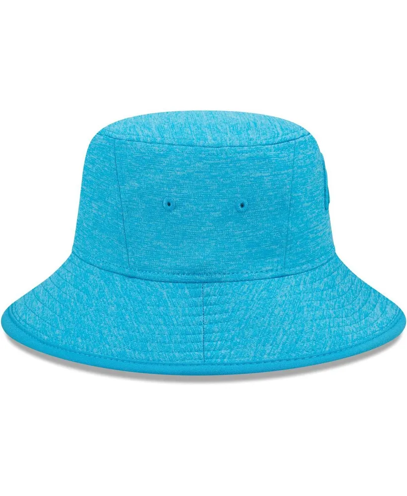 Men's New Era Heather Blue Carolina Panthers Bucket Hat