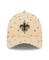 Women's New Era Gold New Orleans Saints Floral 9TWENTY Adjustable Hat