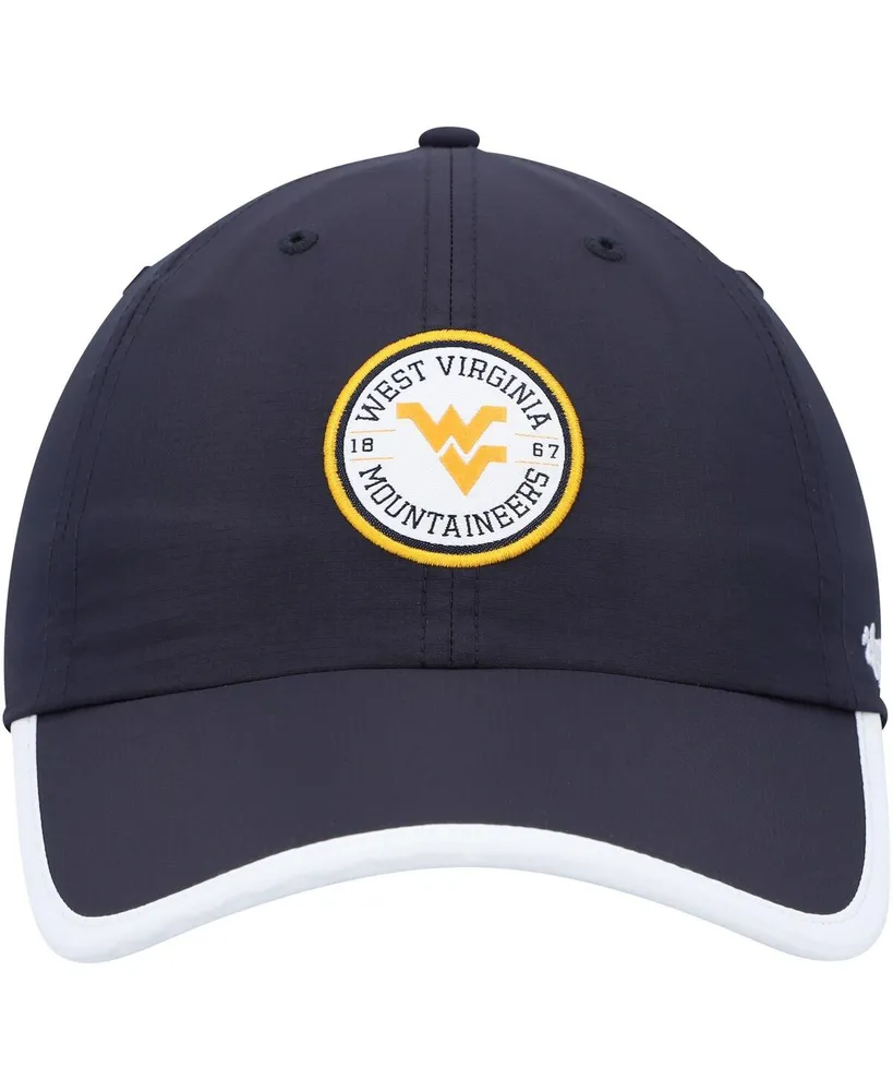 Men's '47 Brand Navy West Virginia Mountaineers Microburst Clean Up Adjustable Hat