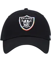 Men's '47 Brand Black Las Vegas Raiders Team Pride Clean Up Adjustable Hat