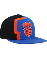 Men's Mitchell & Ness Blue New York Knicks Hardwood Classics Retroline Snapback Hat