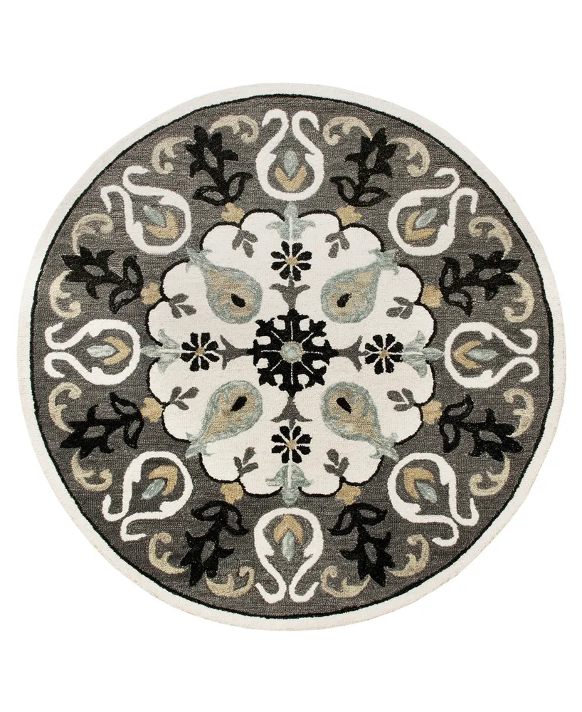 Closeout! Lr Home Valentin VLNTA03566 7' x 7' Round Area Rug