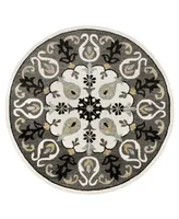 Closeout! Lr Home Valentin VLNTA03566 7' x 7' Round Area Rug