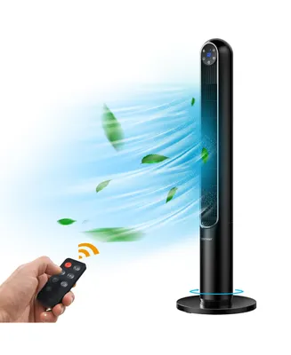 Costway 42'' Tower Fan Smart Display Panel 12H Timer 80 Degree Oscillating w/Remote