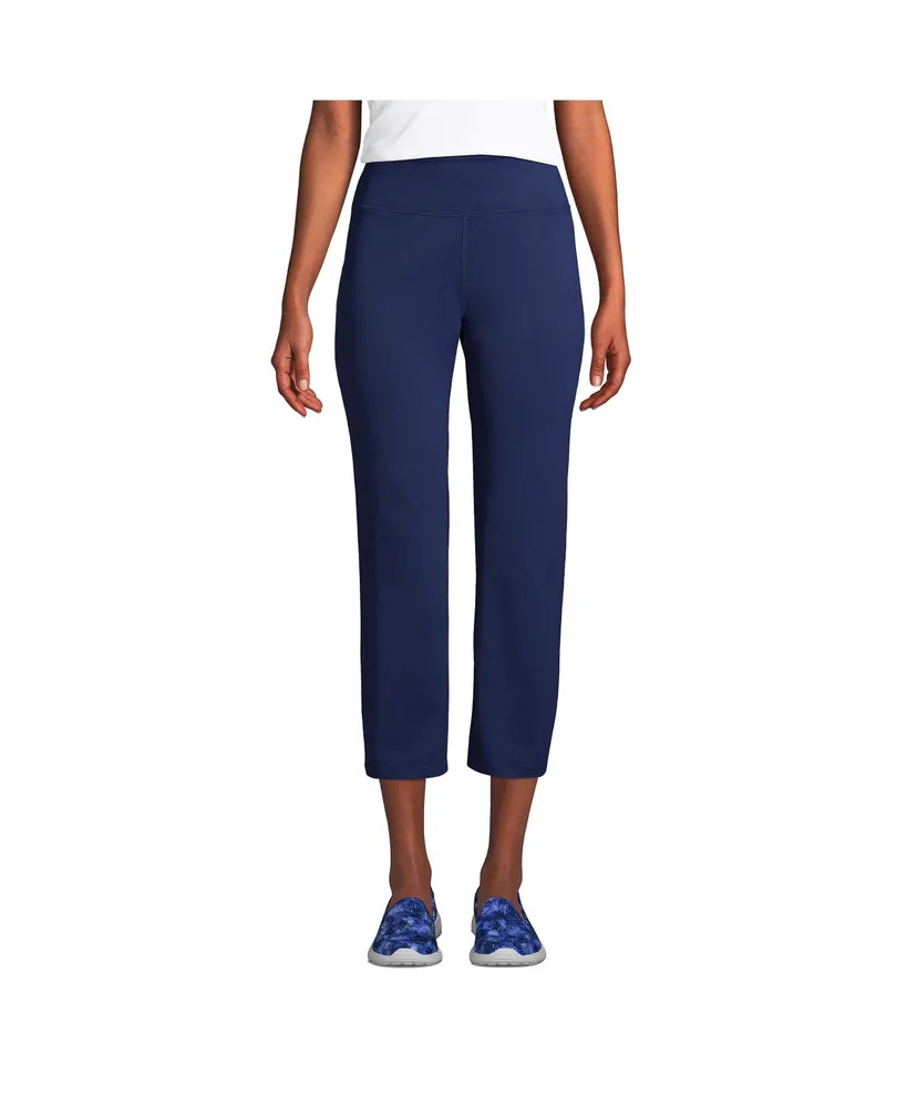 Lands' End Women's Tall Active Crop Yoga Pants