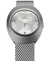 Rado Unisex Swiss Automatic DiaStar Original 60th Anniversary Edition Stainless Steel Mesh Bracelet Watch 38mm