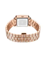 Jbw Women's Cristal 18k Rose Gold-plated Stainless Steel Watch, 28mm