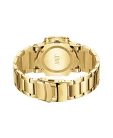 Jbw Men's Luxury Phantom 18k Gold-plated Stainless Steel Bracelet Watch, 42mm