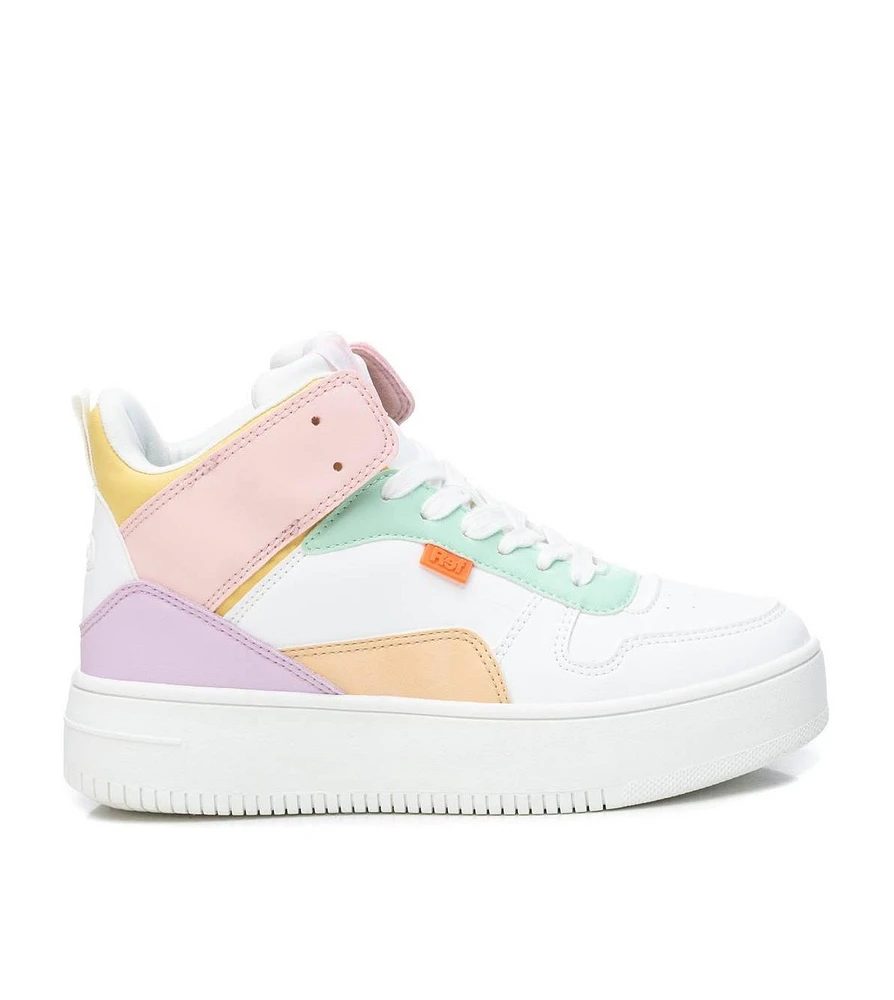 Women's Sneakers White With Multicolor Accent