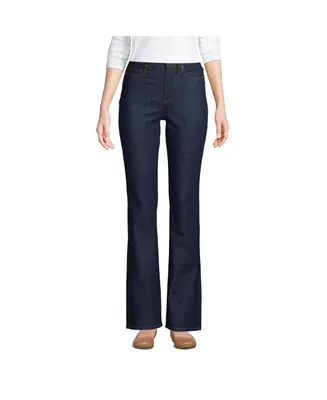 Lands' End Women's Recover High Rise Bootcut Blue Jeans