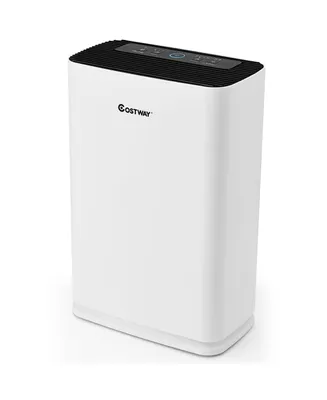 Costway Air Purifier True Hepa Filter Carbon Filter Air Cleaner Home Office 800 sq.ft