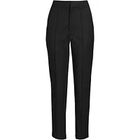 Lands' End Petite High Rise Bi Stretch Pintuck Pencil Ankle Pants
