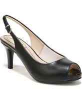 LifeStride Women's Teller Slingback Peep Toe Pumps