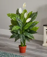 42" Spathiphyllum Artificial Plant Real Touch