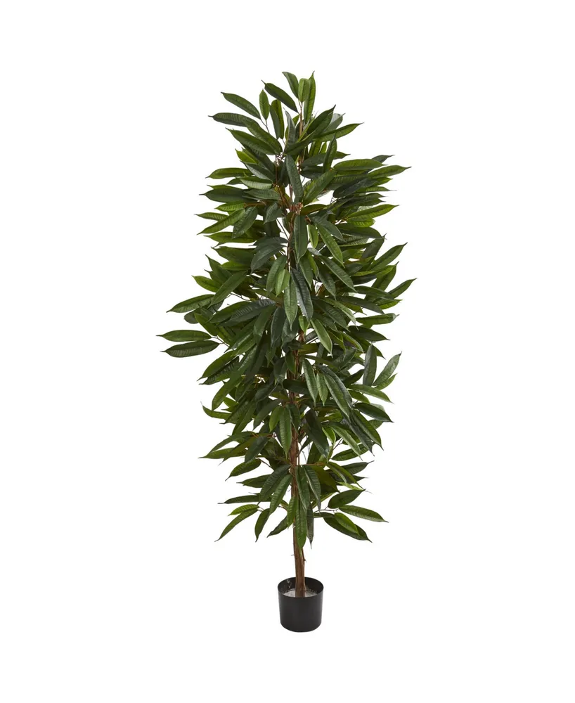 Nearly Natural 6.5' Mango Artificial Tree