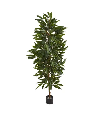 Nearly Natural 6.5' Mango Artificial Tree
