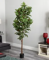 Nearly Natural 81" Fig Artificial Tree