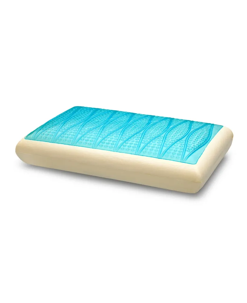 Super Cooling Gel Top Memory Foam Pillow - One Size