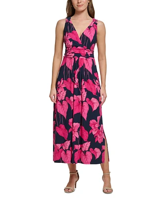 Tommy Hilfiger Women's Floral Empire-Waist Maxi Dress