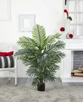 Nearly Natural 4' Bamboo Palm Artificial Tree